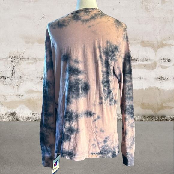 Champion NWT Tie Dye Long Sleeve Logo T-Shirt - Size Small - Picture 3 of 5